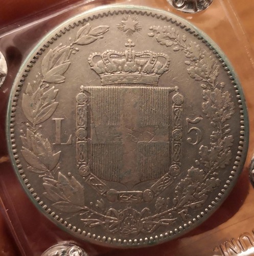 Moneta lire 1878 umberto - umberto, i