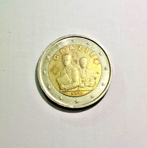 Moneta euro covid errore - moneta,