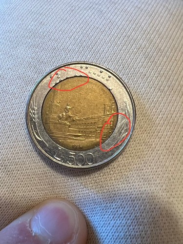 Moneta 500 lire - 500, rara