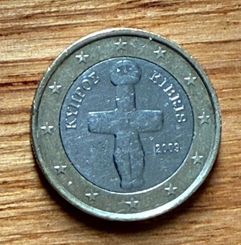Moneta euro kibris croce - euro,