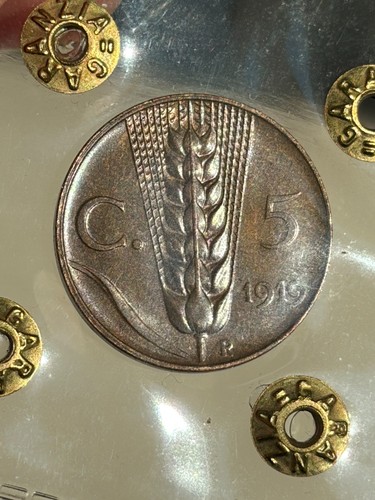 Regno italia 5 centesimi - d'italia,