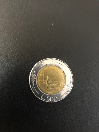 Moneta italia bimetallica - italia,