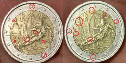 Moneta rara euro giochi - moneta, 2