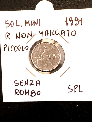 Moneta lire mini - moneta, 1991
