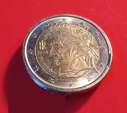 Moneta due euro italia - moneta, da