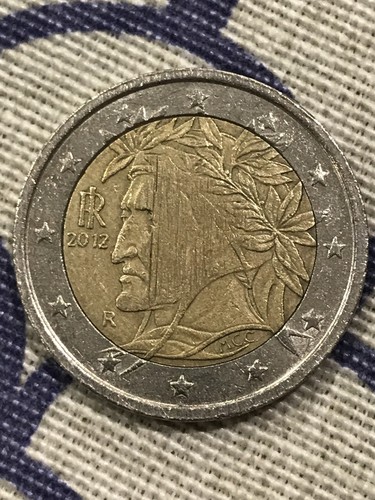 Moneta euro di dante - moneta, 2
